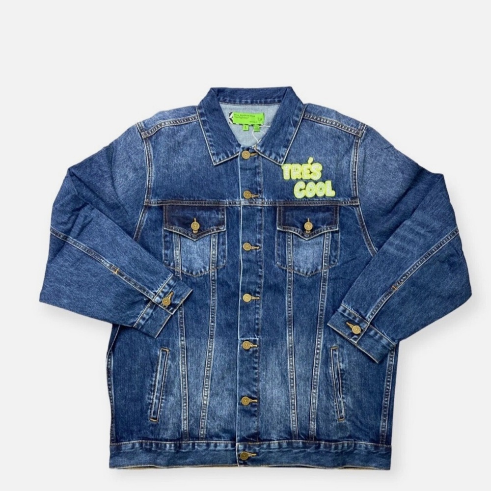 Sandrine Rose x Free People Tres Cool Oversized Indigo Blue Denim Jacket Med NWT